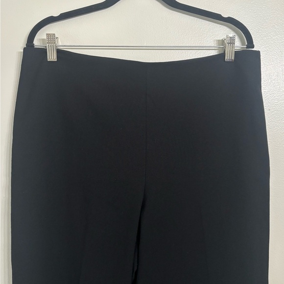 Talbots Black Wide Leg Side Zip Trousers Size 14 - Picture 3 of 9
